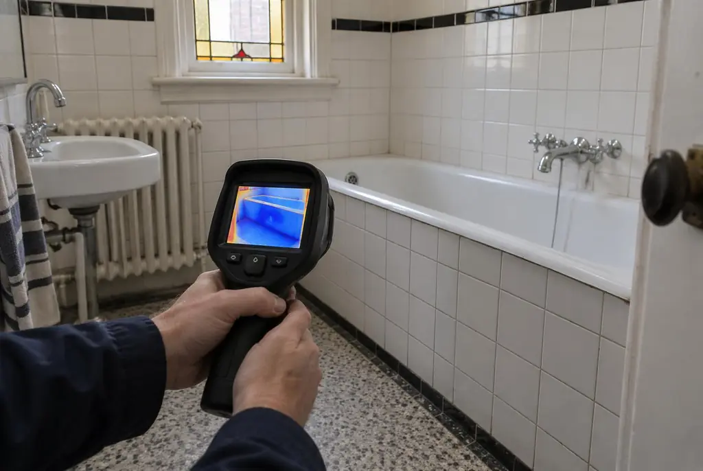 Lekdetectie Achterveld – onderzoek in een badkamer van een oudere woning