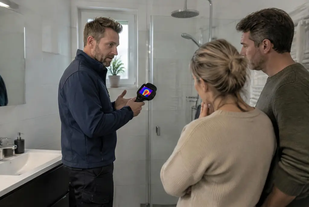 Lekdetectie Achterveld – specialist legt bevindingen uit aan bewoner
